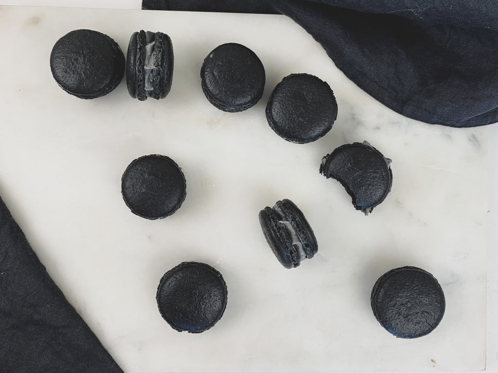 Liquorice Macarons