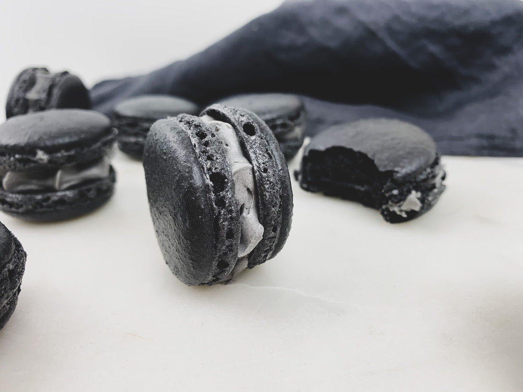 Liquorice Macarons